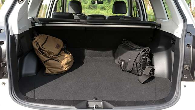 photo of bags in the back